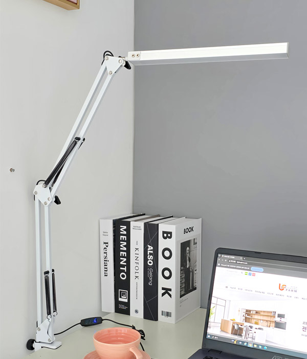 에코 집게스탠드 학생스탠드 (화이트, 블랙)