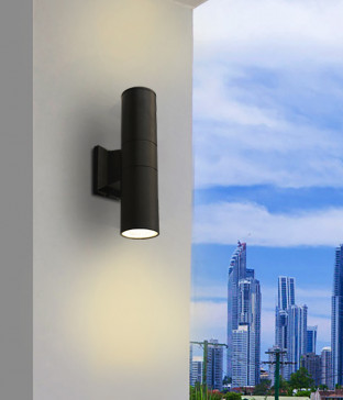 루치 2등 COB 방수 벽등 외부조명 (화이트/블랙)